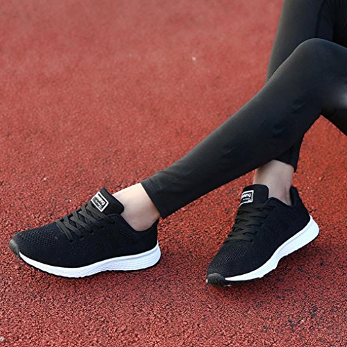 Zapatillas de Deporte para Mujer Otoño 2018 PAOLIAN Zapatos de Cordones Plano Dama Casual Deportivo Cómodo Moda Señora Senderismo Aire Libre y Deporte Calzado de Trabajo