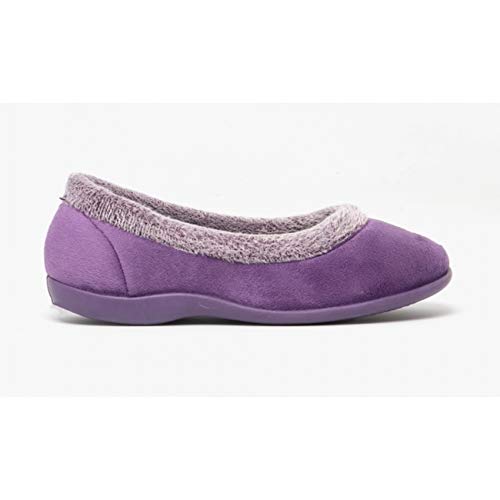 Zapatillas de Estar por casa Modelo Julia con Memoria para Mujer (40 EU) (Púrpura)