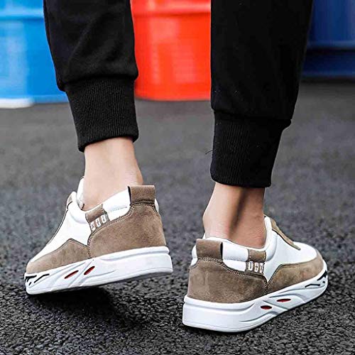 Zapatillas de Gimnasia para Hombre ZARLLE Zapatillas de Running para Hombre Zapatos de Lona al Aire Libre de los Hombres Casuales hasta Soles cómodos Zapatos Deportivos