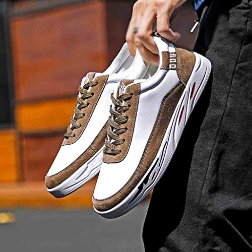 Zapatillas de Gimnasia para Hombre ZARLLE Zapatillas de Running para Hombre Zapatos de Lona al Aire Libre de los Hombres Casuales hasta Soles cómodos Zapatos Deportivos