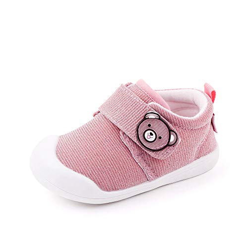 Zapatos Bebe Niña Primeros Pasos Zapatillas Deportivas Bebé Recién Nacido Rosado Talla 19.5