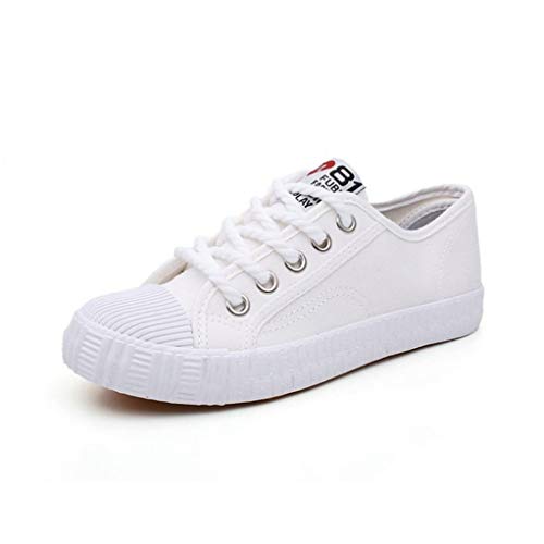 Zapatos de Lona de Las Mujeres Verano Low Top Lace Up Candy Color Campus Vulcanized Shoes Mujer clásico Ligero Zapatillas de Deporte de Moda