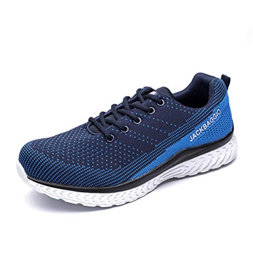 Zapatos de Seguridad para Hombre con S3 Puntera de Acero Zapatillas de Seguridad Trabajo Calzado Transpirable Ligeras S3 Calzado de Trabajo Comodas,Blue,EU39