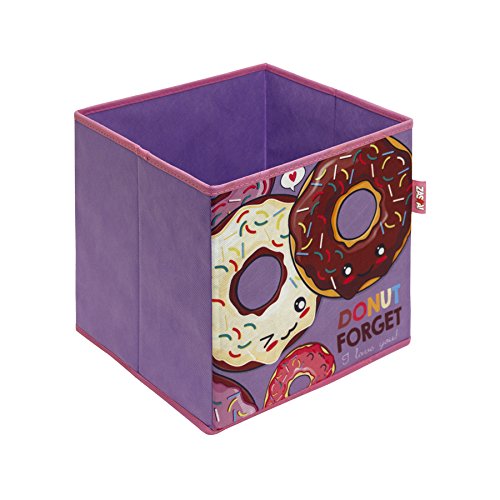 Zaska zk50134 – Caja de almacenaje en los diseños Donuts 31 x 31 cm)