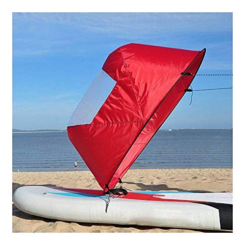 ZEFS--ESD Accesorios Kayak 42" / 108cm Kayak Barco de remos Ligero Plegable del Viento Vela Canoa Sup Paddle Board con la Ventana Clara Deriva Navegación Accesorios Accesorios Kayak (Color : Blue)