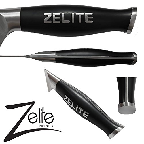 Zelite Infinity, Cuchillo Pan 25 cm- Utensilios Cocina Serie Comfort-Pro – Acero Inoxidable Alemán de Alto Contenido en Carbono – Cuchillos Cocina Afilado de Navaja, Supercómodo