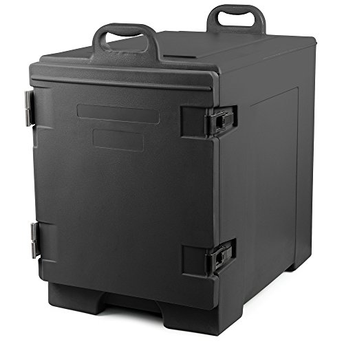 Zelsius térmica transporte | Thermo Box para 1/1 GN Gastronorm Depósito de | Caja de transporte para gastronomía, Fiesta, Event, catering, Banquete y más, Negro, (H) 65 x (T) 62 x (B) 43 cm