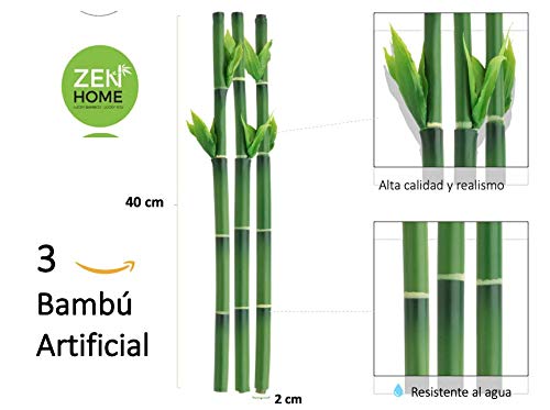 Zen Home Bambu DE LA Suerte Artificial, Plantas Artificiales Plantas Artificiales Decorativas, Planta Artificial, bambú Artificial, decoración casa, Decoracion hogar, Planta Artificial Bambu