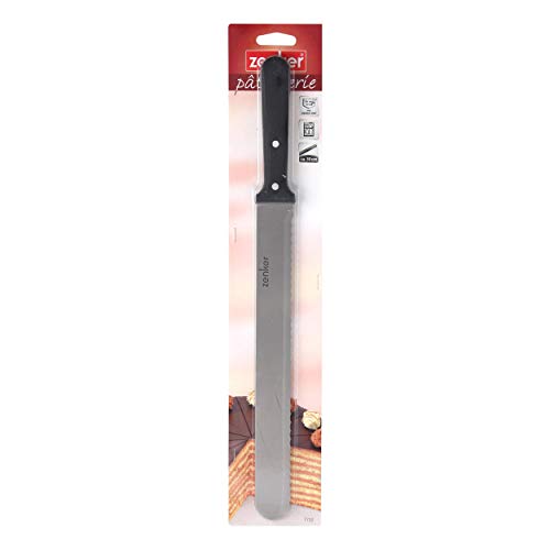 Zenker 7702 Pan y pastelería 43 cm, Cuchillo de Cocina Profesional de Acero Inoxidable para Corte y glaseado, Hoja: 30 cm con Filo dentado, cantidad: 1 Pieza