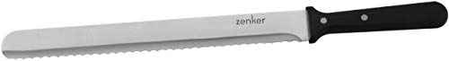 Zenker 7702 Pan y pastelería 43 cm, Cuchillo de Cocina Profesional de Acero Inoxidable para Corte y glaseado, Hoja: 30 cm con Filo dentado, cantidad: 1 Pieza