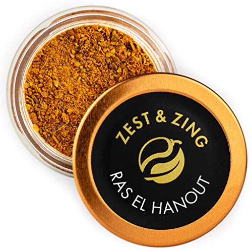 Zest & Zing Ras El Hanout (Molido), Tarro De Especias De 22 G: Mezclas Premium De Zest & Zing. Tarros De Especias Más Frescos, Convenientes Y Apilables. 123 g