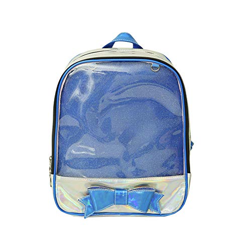 ZGCP Bolso de gelatina de doble hombro bolsa de estudiante de secundaria de arco transparente de nueva moda