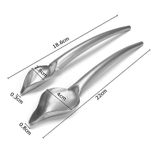 ZHANGPENG Cucharas De Dibujo Culinario De Acero Inoxidable Multiusos para Chef - para Adorno De Chef De Pastel De Café con Mango Cómodo 1PCS /S