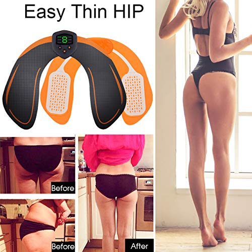 ZHENROG Electroestimulador Muscular Gluteos,EMS Gluteos Estimulador de Glúteos Herramientas Nalgas HipTrainer para la Cadera,Estimulador Muscular Ejercitar Gluteos USB Recargable, Hombre y Mujer