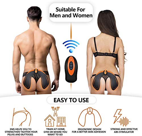 ZHENROG Electroestimulador Muscular Gluteos,EMS Gluteos Estimulador,HipTrainer,Estimulador Muscular Ejercitar Gluteos USB Recargable(Hombre y Mujer)