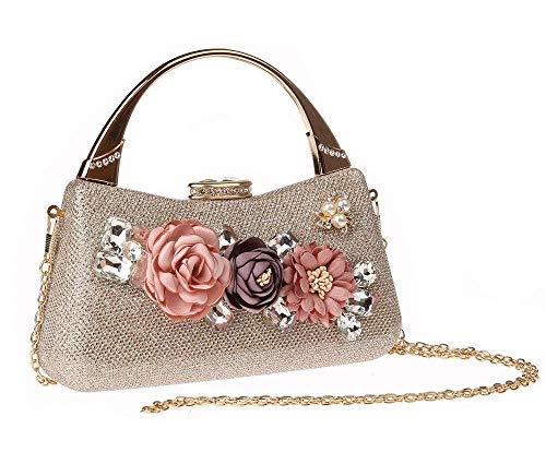 Zhong$chuang Bolso del Embrague de Las Mujeres del Rhinestone Moldeado de la Perla de Faux del Brillo, Bolso de Tarde de Las señoras Bolso Nupcial de la Boda Bolso del Prom Bolso del Bolso