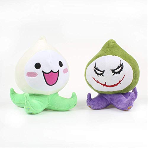 Zixin Peluches, Juguetes de Peluche 20cm Pachimari OW Cebolla chipirones Rellenos muñeca Cosplay Figura niños de cumpleaños púrpura (Color : Green )