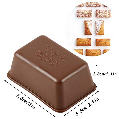 Ziyero 10 Piezas Mini Molde Jabón de Silicona Rectangular Prácticos Moldes Jabón Silicona Calidad Alimentaria para Hornear Pasteles Galletas Cubitos de Hielo Artesanías Caseras DIY(Color Aleatorio)