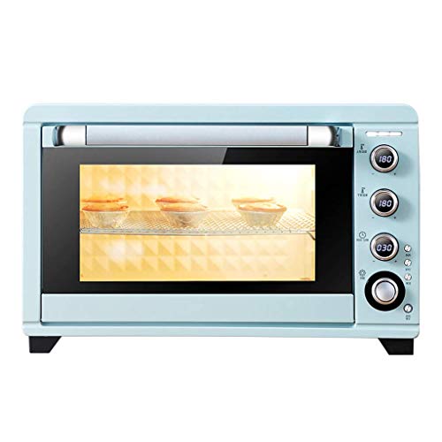 ZJDK Mini Horno Computarizado de 45L Temperatura Ajustable 30-230 ℃ y 120 Minutos Temporizador Circulación de Aire Caliente Multifuncional/Fermentación a Baja Temperatura/Lámpara de Horno Hor