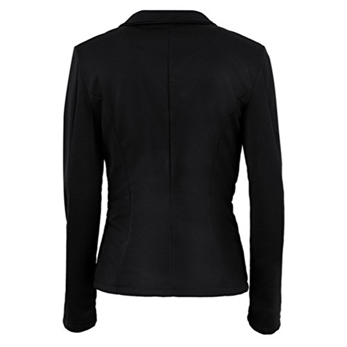 ZKOO Mujer De Un Solo Pecho Blázer Abrigo Americana Blazer Traje Slim Fit Elegante Oficina Negocios Parte Superior Blusa Traje De Chaqueta Outwear