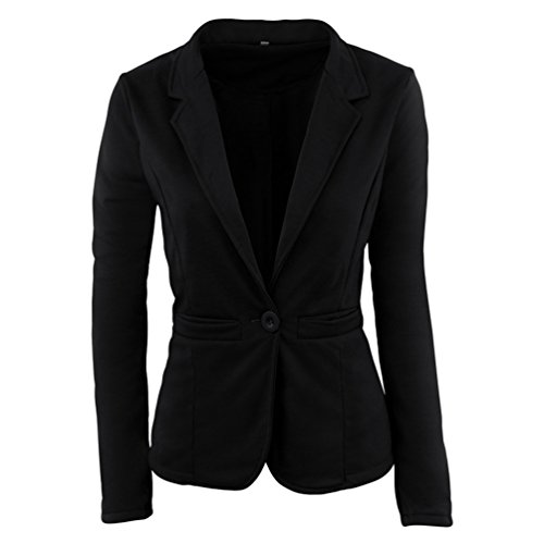 ZKOO Mujer De Un Solo Pecho Blázer Abrigo Americana Blazer Traje Slim Fit Elegante Oficina Negocios Parte Superior Blusa Traje De Chaqueta Outwear