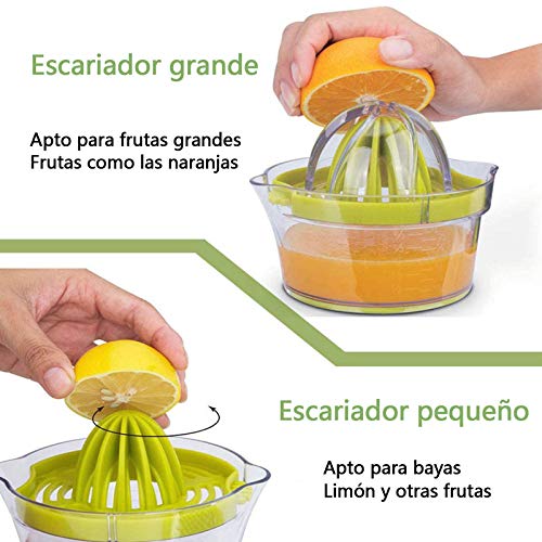 ZLDM Lemon Squeezer - Exprimidor manual multifunción para moler zanahorias y zumo, juego de 4 piezas con Juicer Machine, para el hogar Kitchenaid