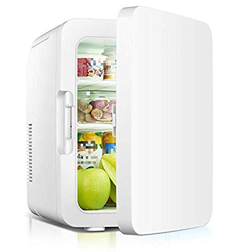 ZLM Mini refrigerador para automóvil, refrigerador pequeño, Mini refrigerador para automóvil, congelador para Dormitorio, refrigerador con congelador bajo mostrador, refrigerador portátil Blanco