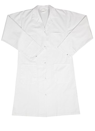 ZOLLNER Bata de Laboratorio Mujer, algodón 100%, Blanca, Talla 38, Otras Tallas