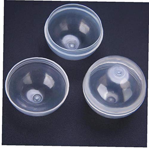 Zonfer Transparente De Plástico Vacía Ronda Partido Cápsulas Pelota De Juguete Máquina Expendedora Accesorios De Bricolaje 32 Mm De Diámetro 10pcs