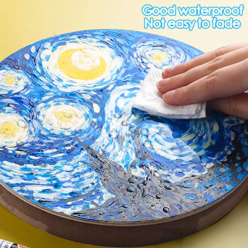 Zorara pintura acrilica para Pintar 24 Tubos de 12 ml, pintura acrilica manualidades, Pinturas Acrílicas Tubos de Pinturas Pigmento de Dibujo para Artista principiantes, Kit Pintura Acrilica