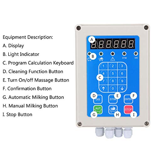 Zouminyy Equipo de cría de ordeño, panel de control ACR para sistema de extracción automática de vasos Equipo de cría de ordeño para maquinaria de leche