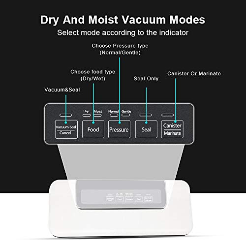 ZRZJBX Envasadora al Vacío, Envasadora al Vacío para Alimentos Máquina de Envasado al Vacío, Máquina Selladora al Vacío Automático para Alimentos