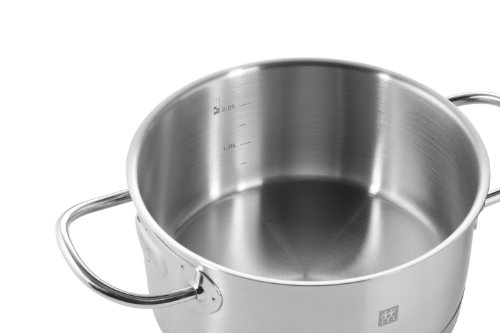 Zwilling Prime - Olla Alta de 20 centímetros con Tapa en Cristal y Acero, Capacidad 4 litros