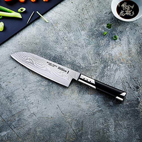 Zwilling Santoku 180 Mm - Cuchillo (Acero Inoxidable, Negro, Acero Inoxidable)