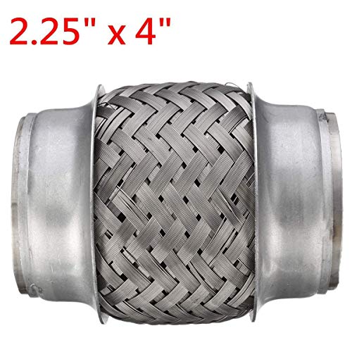 Zxwzzz Acero Inoxidable Weld-On 2,25" x 4" reparadora de Escapes Junta Flexible Flexi Pipe Tubo Flexible de 57 mm X 105 mm