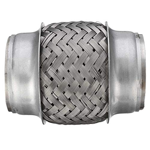 Zxwzzz Acero Inoxidable Weld-On 2,25" x 4" reparadora de Escapes Junta Flexible Flexi Pipe Tubo Flexible de 57 mm X 105 mm