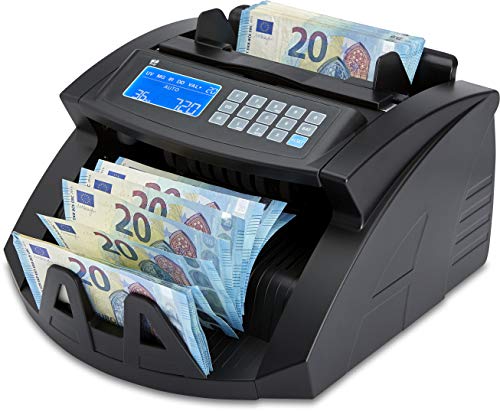 ZZap nc20i – Contador de billetes & Detector de dinero falso – Cuenta 1000 billetes por minuto, Ramo de zählung, 5 aumentos, detección de dinero falso y mucho más.