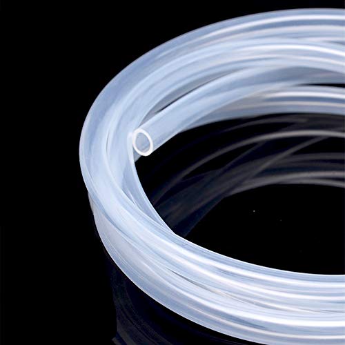 1 Metros Tubo Silicona 2 mm Diámetro Interior x 4 mm Diámetro Exterior Manguera de Silicona Flexible Grado Alimenticio de Silicona Transparente para Hacer Cables Cables Cables de Plomo