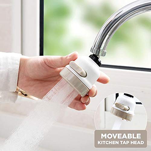 1 Pc Movible Golpecito De La Cocina Jefe De Cocina Agua Pulverizador 360 Grados Gira La Boquilla del Grifo del Filtro Adaptador De Ahorro De Agua Pelele Conector para El Hogar