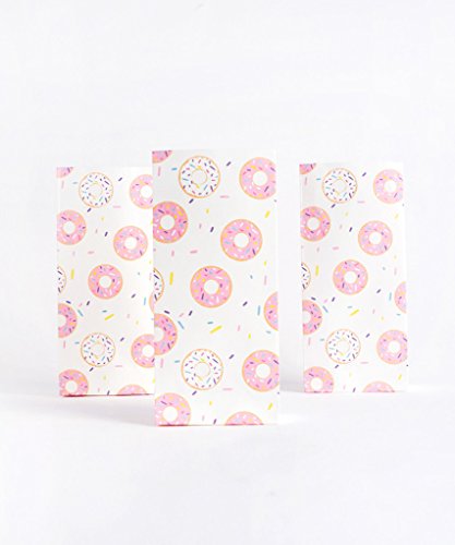 10 bonita Donut de Multicolor Papel de regalo para invitados de bolsas