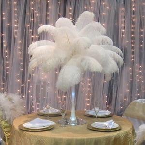 10 plumas de avestruz Sowder de 30 a 35 cm para la decoración de bodas en casa