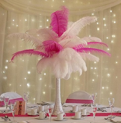 10 plumas de avestruz Sowder de 30 a 35 cm para la decoración de bodas en casa