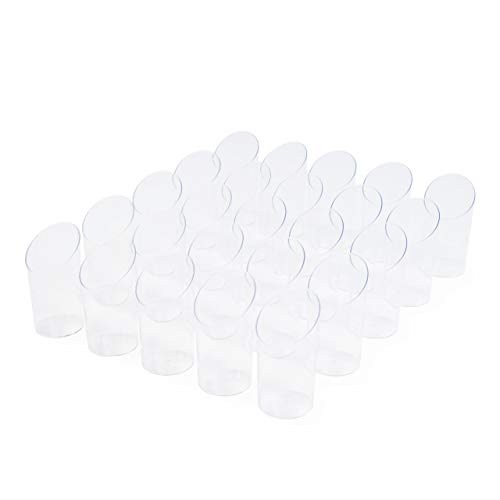 100 Copas de Postre de Plástico Desechables, Tazas de Postre con 100 Cucharas, Transparente 70ml| Resistente y Reutilizable| Vasos Cuencos para Postres Mousse Aperitivos Fiesta Cumpleaños Bodas.