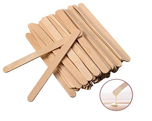 100 pcs Espátula de Madera para Cera y Depilación Palo Pequeño Desechable uso Facial y Corporal