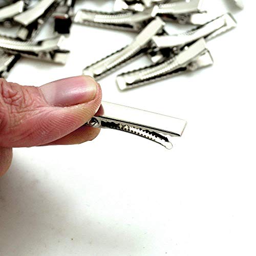 100pcs 3.2cm Pinza Pequeño de Pelo de Cocodrilo Metal Alligator Clips de Pelo Horquillas Dientes No Deslizante Accesorio de DIY de Agarre de Pelo