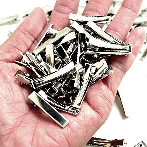 100pcs 3.2cm Pinza Pequeño de Pelo de Cocodrilo Metal Alligator Clips de Pelo Horquillas Dientes No Deslizante Accesorio de DIY de Agarre de Pelo