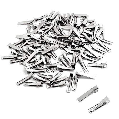 100pcs 3.2cm Pinza Pequeño de Pelo de Cocodrilo Metal Alligator Clips de Pelo Horquillas Dientes No Deslizante Accesorio de DIY de Agarre de Pelo