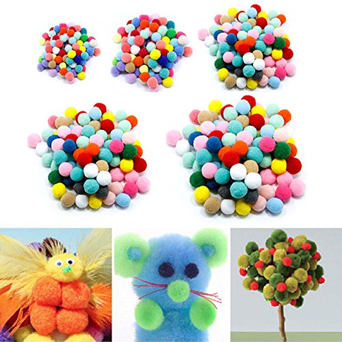 100pcs Pompones de Bola Pom Poms del Craft (3cm)