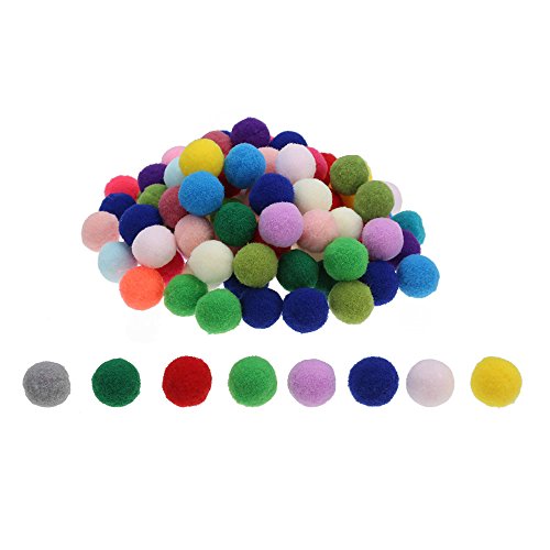 100pcs Pompones de Bola Pom Poms del Craft (3cm)
