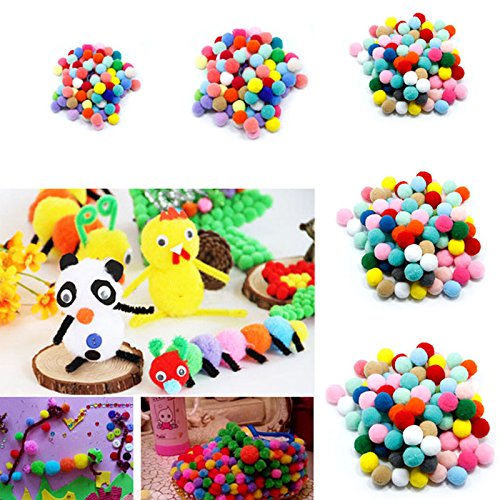 100pcs Pompones de Bola Pom Poms del Craft (3cm)